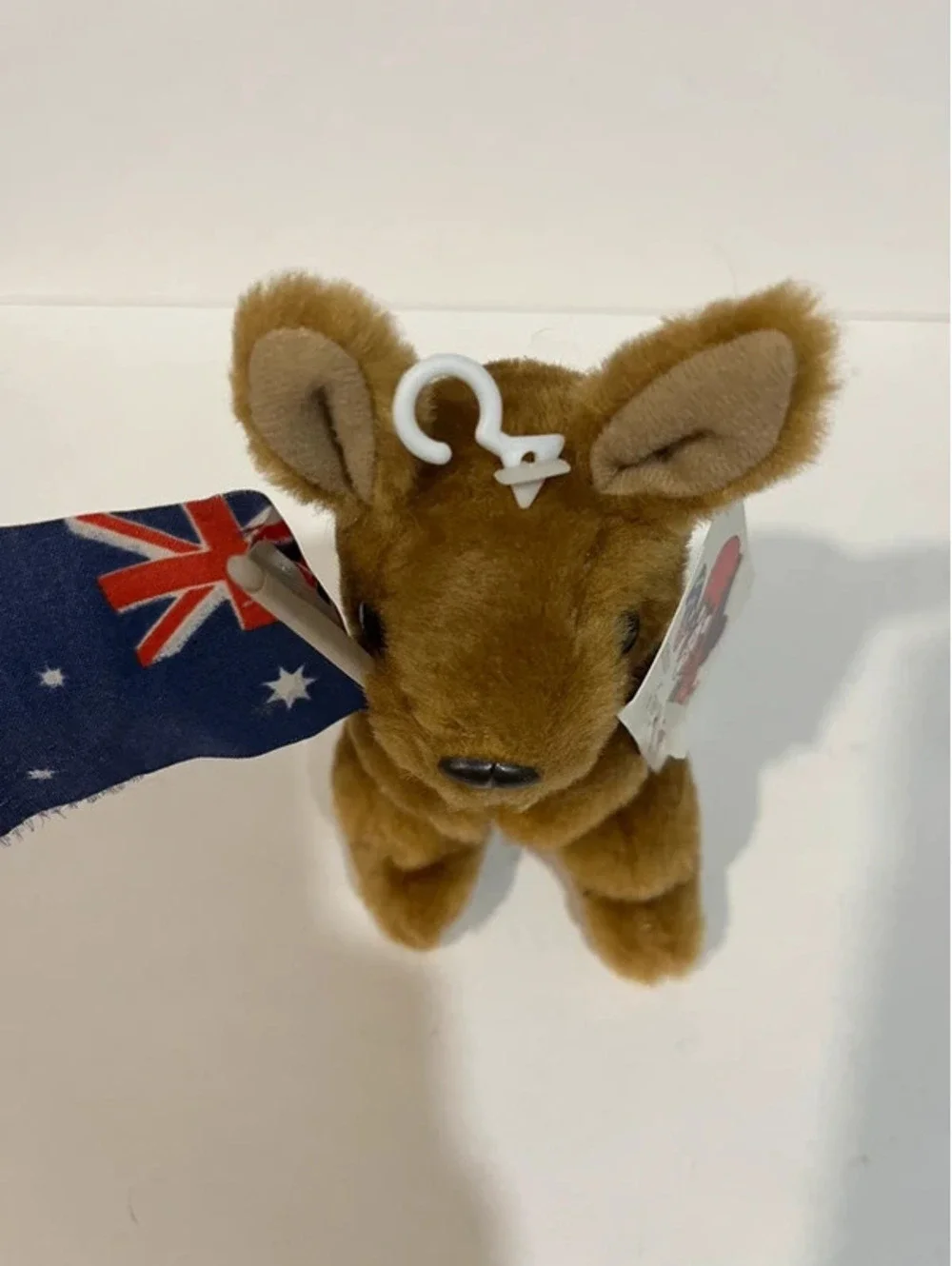 Jumbuck Australian Flag Kangaroo Plush toy Vintage Brown Collectible